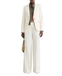 Reiss Women's Malin Wide-Leg Seam-Detail Trousers