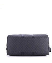 Pre-Owned Gucci Medium Carry On Convertible Duffle Bag Gg Coated Canvas