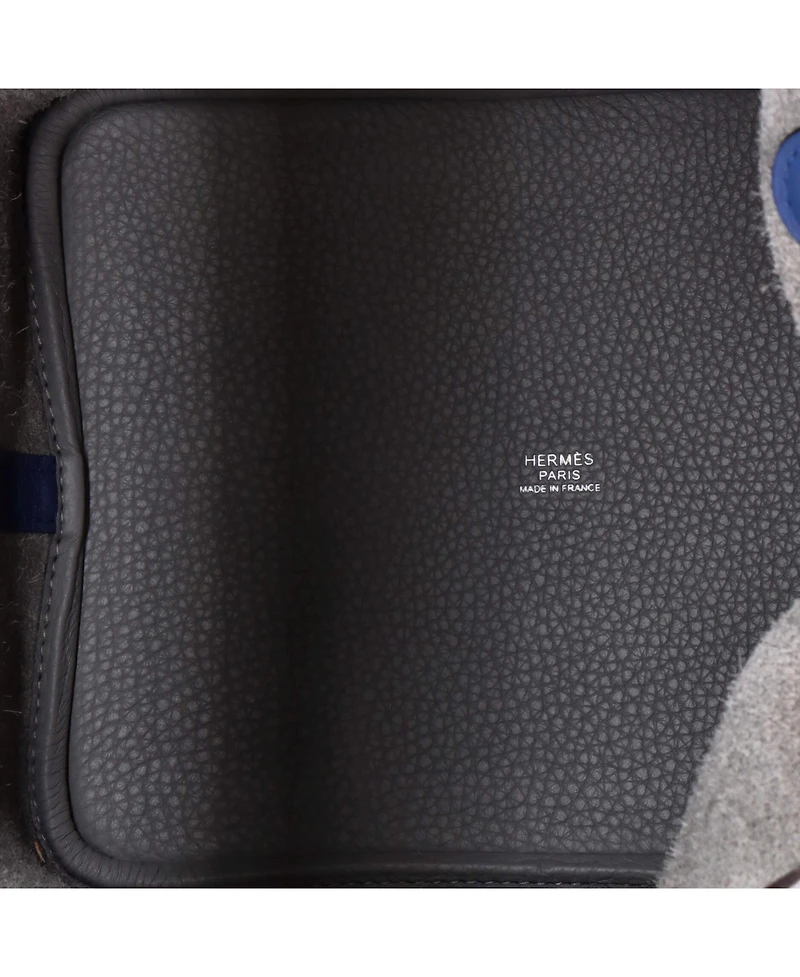 Pre-Owned HERMES Mm Bicolor Picotin Lock Bag Clemence with Swift