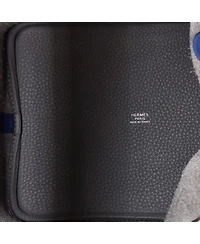 Pre-Owned HERMES Mm Bicolor Picotin Lock Bag Clemence with Swift