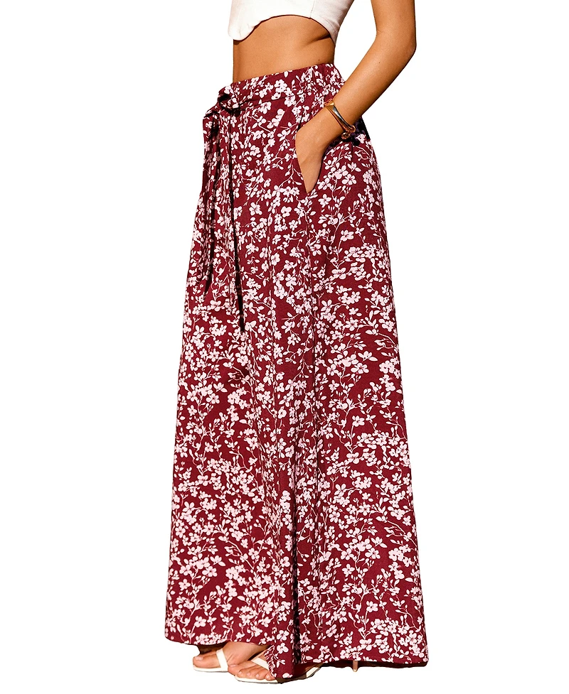 Cupshe Women's Printed Wide Leg Pants