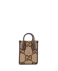 Pre-Owned Gucci Mini Vertical Tote Jumbo Gg Canvas