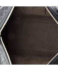 Pre-Owned Gucci Medium Signature Convertible Duffle Bag Guccissima Leather