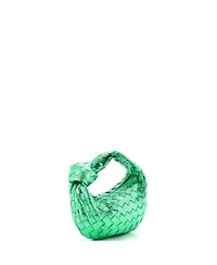 Pre-Owned Bottega Veneta Mini Bv Jodie Hobo Metallic Intrecciato Nappa