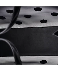 Pre-Owned Prada Large Logo Open Tote Polka Dot Sequined Mesh