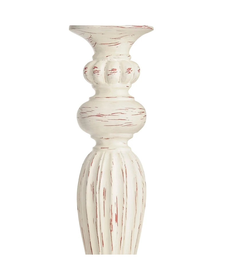 360 Lighting Shabby Chic Floor Lamp 60" Tall Peacock Print Drum Shade for Living Room Reading Bedroom Office