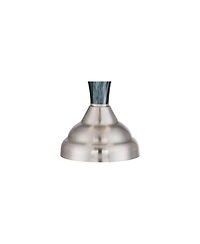 Regency Hill Arden Coastal Table Lamps 25" High Set of 2 Glass Twist with Table Top Dimmers Empire Shade for Bedroom Living Room Bedside