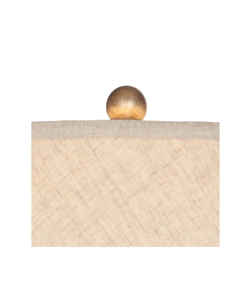 360 Lighting Accent Urn Table Lamp with Usb Charging Port 22" High Warm Drum Shade for Living Room Desk Bedroom House