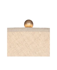 360 Lighting Accent Urn Table Lamp with Usb Charging Port 22" High Warm Drum Shade for Living Room Desk Bedroom House