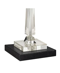 Vienna Full Spectrum Aline Traditional Table Lamp with Square Black Marble Riser 26 1/2 High Crystal Shade for Bedroom Living Room Bedside House