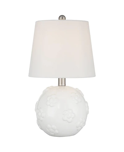 360 Lighting Arianna 16" High Flower Ceramic Accent Table Lamp