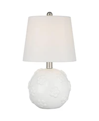 360 Lighting Arianna 16" High Flower Ceramic Accent Table Lamp