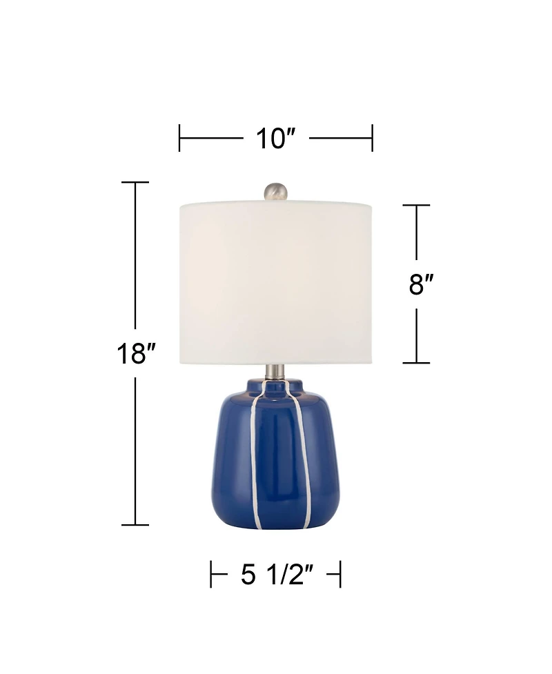 360 Lighting Quinn 18" High Ceramic Table Lamp with Dimmer