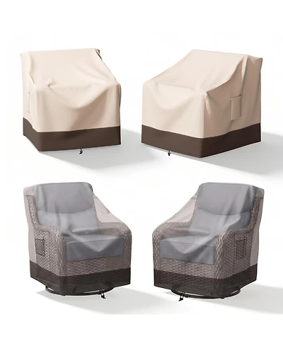 Gymojoy Waterproof Patio Chair Covers, Lounge Deep Seat Cover, Heavy Duty Outdoor Furniture Covers