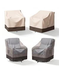 Gymojoy Waterproof Patio Chair Covers, Lounge Deep Seat Cover, Heavy Duty Outdoor Furniture Covers