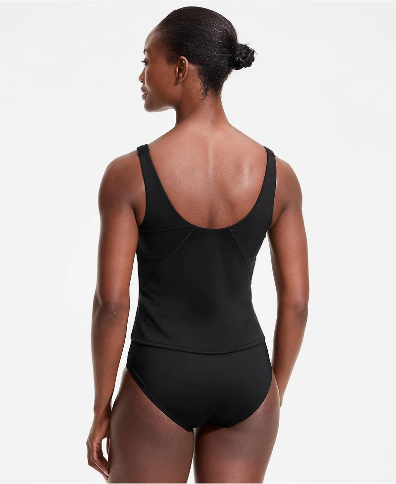 Lands' End Women's Sea-to-Sport Luxe Tugless Sweetheart Swim Tank