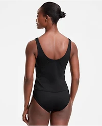 Lands' End Women's Sea-to-Sport Luxe Tugless Sweetheart Swim Tank