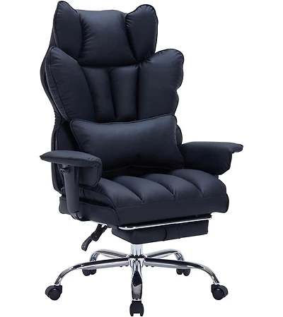 Gaomon 400 lbs Big And Tall Office Chair with Footrest, Executive Leather Ergonomic Desk Chair, Wide Seat Gaming Chair