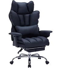 Gaomon 400 lbs Big And Tall Office Chair with Footrest, Executive Leather Ergonomic Desk Chair, Wide Seat Gaming Chair