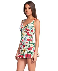 Lands' End Petite Sweetheart Wrap Underwire Tankini Top