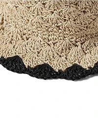 Lands' End Women's Raffia Bucket Hat