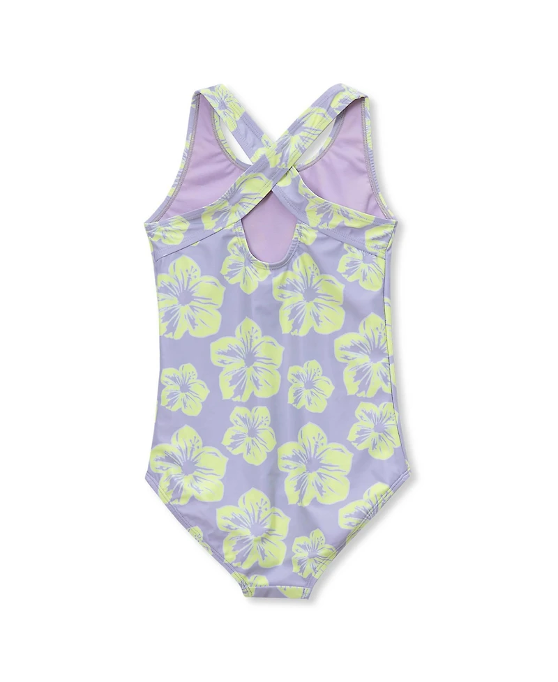 Lands' End Big Girls Plus Chlorine Resistant One Piece Swimsuit