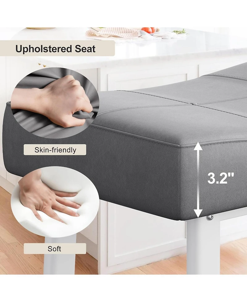 gaomon Dining Chair Counter Height Bar Stools Set of 2 24 Inch Barstools for Kitchen Dining Room