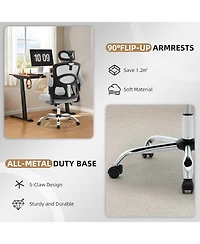 gaomon Office Chair Ergonomic Desk Chair,Home Mesh Office Desk Chair with Wheels,High-Back Computer Gaming Chair with Adjustable Headrest