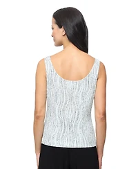 Alex Evenings Petite 3/4-Length Sleeve Jacket and Scoop Neck Top, 2-Piece Set
