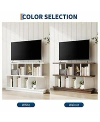 gaomon 8-Cube Open Storage Organizer Bookshelf with 10 Removable Back Panels