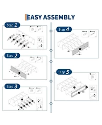 gaomon 8-Cube Open Storage Organizer Bookshelf with 10 Removable Back Panels