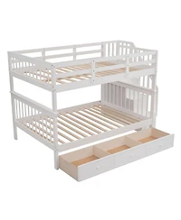 Streamdale Furniture Full/Full Bunk Bed with Drawer and Storage