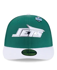 New Era Men's Green/White York Jets 2026 Nfl Draft Pre-Curved 59FIFTY Fitted Hat