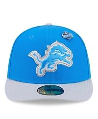 New Era Men's Blue/Silver Detroit Lions 2026 Nfl Draft Pre-Curved 59FIFTY Fitted Hat