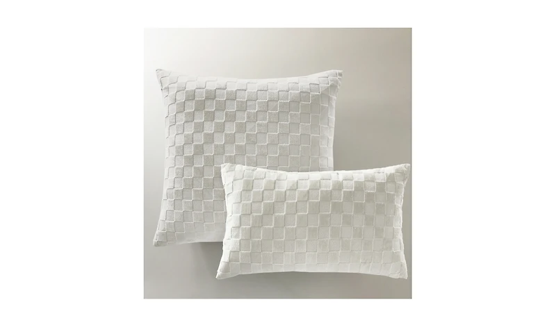 Z Gallerie Checker Velvet Pillow