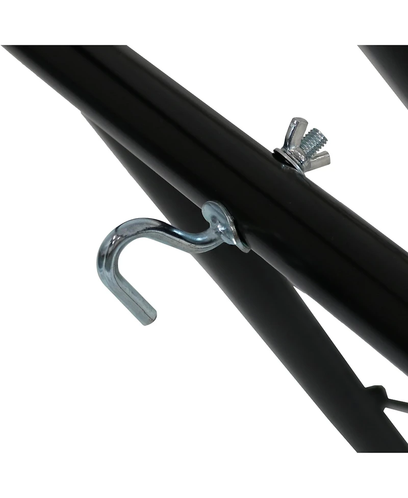 Double Quilted Fabric Hammock with Universal Steel Stand