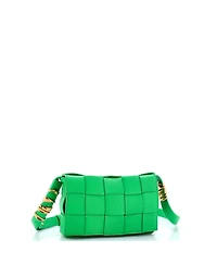 Pre-Owned Bottega Veneta Cassette Crossbody Bag Maxi Intrecciato Grained Leather