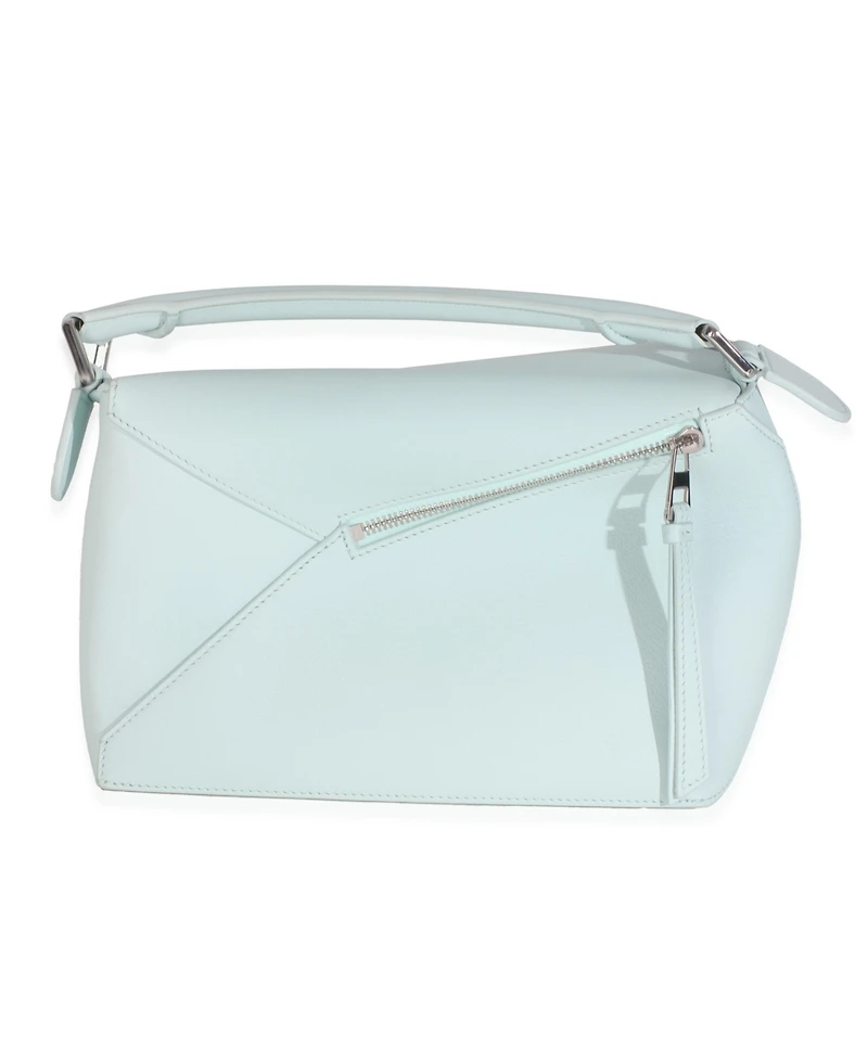 Pre-Owned Loewe Blue Iceberg Classic Calfskin Small Puzzle Edge Bag