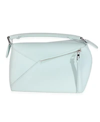Pre-Owned Loewe Blue Iceberg Classic Calfskin Small Puzzle Edge Bag