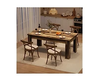 gaomon 4-6 Person 63" Farmhouse Rectangular Dining Table