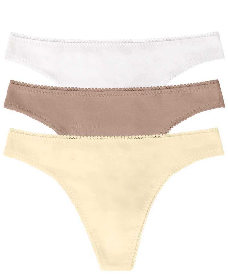 On Gossamer Women's Cotton Hip G Panty, Pack of 3 1412P3