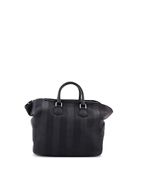 Pre-Owned Fendi Medium Frame Convertible Satchel Pequin Canvas
