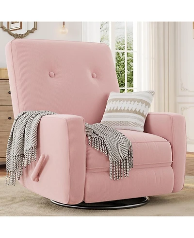 gaomon Swivel Rocker Recliner Chair with 360degree(s) Gliding Motion for Living Room, Bedroom, Office