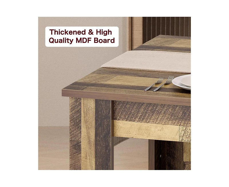 gaomon 4-6 Person 63" Farmhouse Rectangular Dining Table