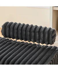 Streamdale Furniture 49.6" Mini Loveseat, Metal Legs, Adjustable Back