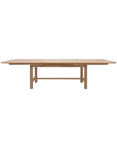 Bristol 118" Teak Wood Extension Dining Table, Created for Macy's