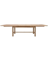 Bristol 118" Teak Wood Extension Dining Table, Created for Macy's