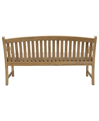 Bristol 62" Teak Wood 3 Seater Bench with Cushion, Created for Macy's