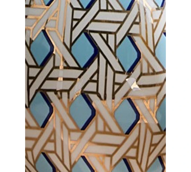 Jonathan Adler Basketweave 60 oz. Round Vase