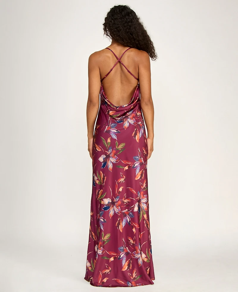 Seni & Cade Juniors' Cowl Neck Pull-On Dress